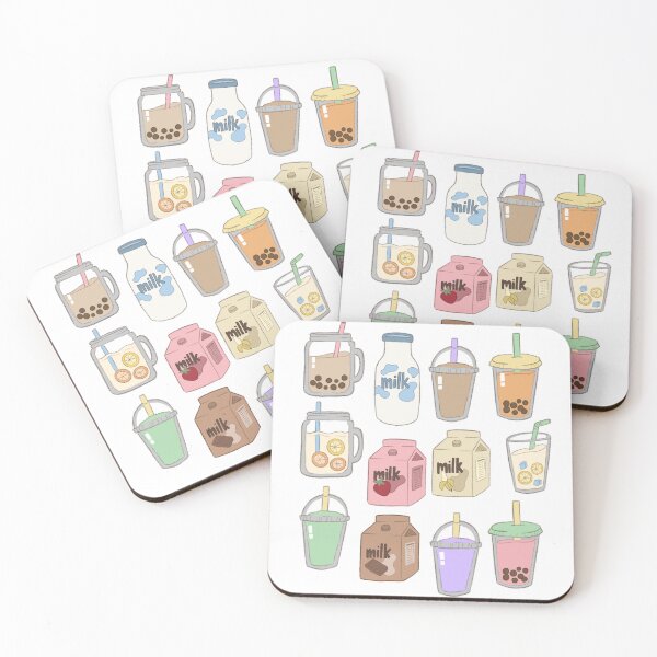 Item preview, Cute Asian Drinks (Milk & Boba) designed and sold by yuanct.