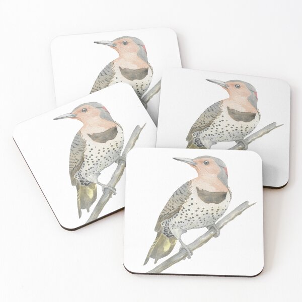 Item preview, northern flicker watercolor bird portrait v2 designed and sold by L'Atelier Oranjade.