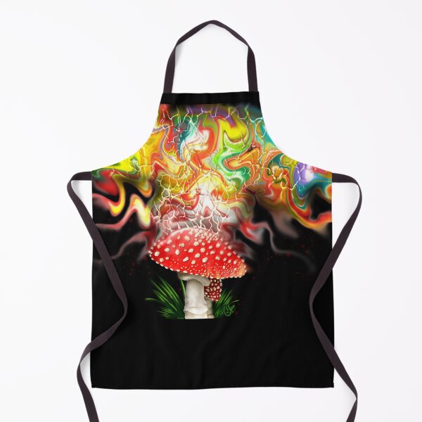 Item preview, Toadstool mushroom, digital fluid pour with cells designed and sold by MayGreenAbgrall.