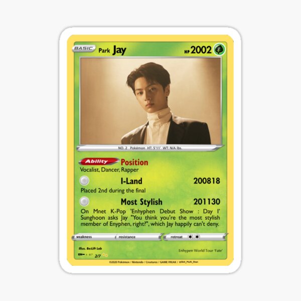 Enhypen Jay 2nd World Tour 'Fate' Poké-card