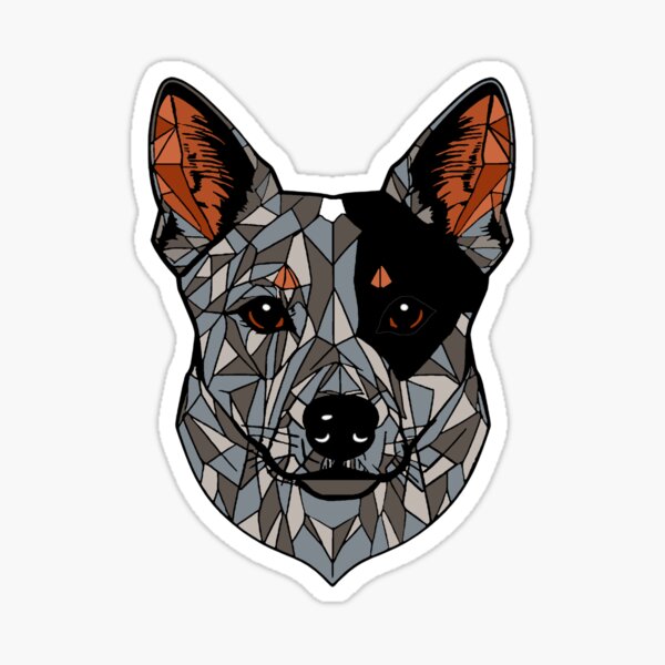 Item preview, Blue Heeler Mosaic designed and sold by vcalemine.