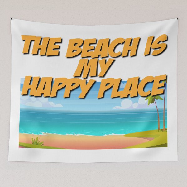 Item preview, The Beach Is My Happy Place, Travel, Sand, Sun, Beach, designed and sold by Henrylizarraga.