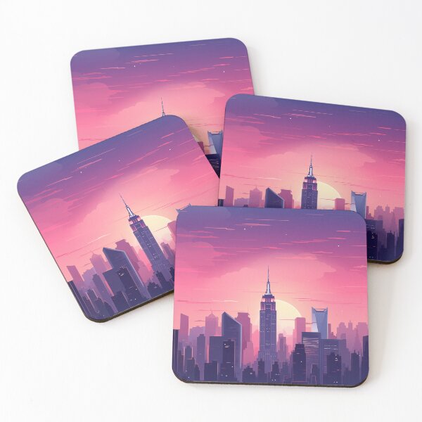 Item preview, New York minimal sunset designed and sold by CreatifStudios.