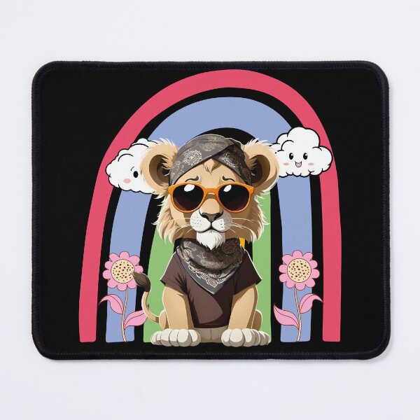 Item preview, Groovy Rainbow Lion designed and sold by LaldyAnimals.