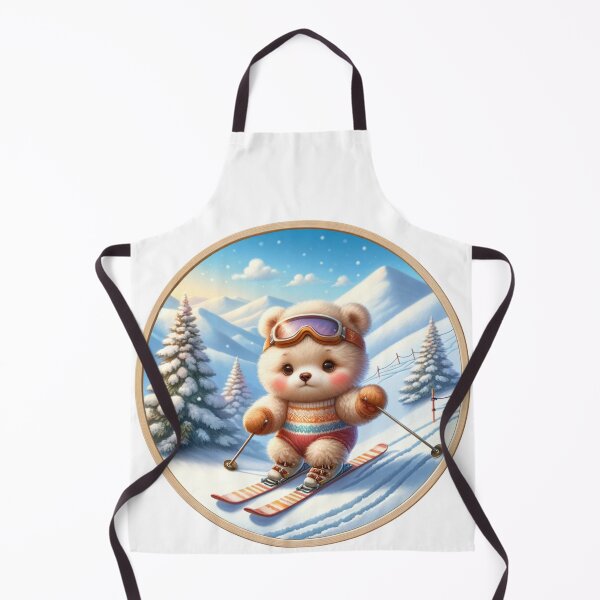 Item preview, Cute Skiing Bear | Winter Sport | Skier | Fluffy Bear designed and sold by ShopCoolStop.