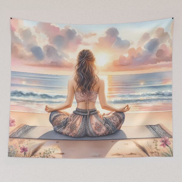 Item preview, Pink Sunset Oneness designed and sold by YogaBliss.