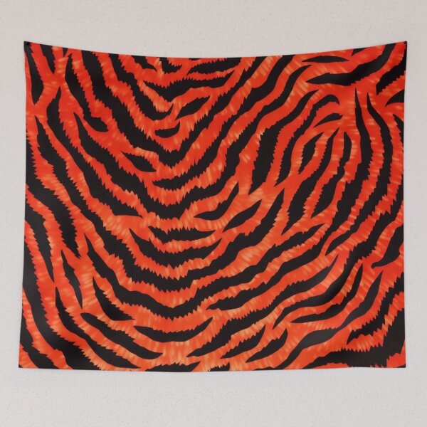 Item preview, Orange Black Tiger Pattern designed and sold by EnchantArtCo.