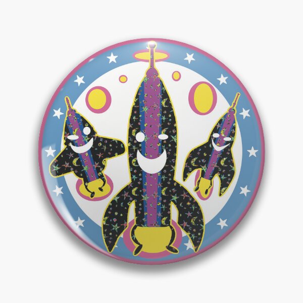 Item preview, Cohetes retro felices designed and sold by Rickybrook.