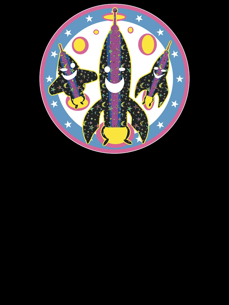 Thumbnail 7 of 7, Oversized T-Shirt, Happy Retro Rocketships designed and sold by Rickybrook.
