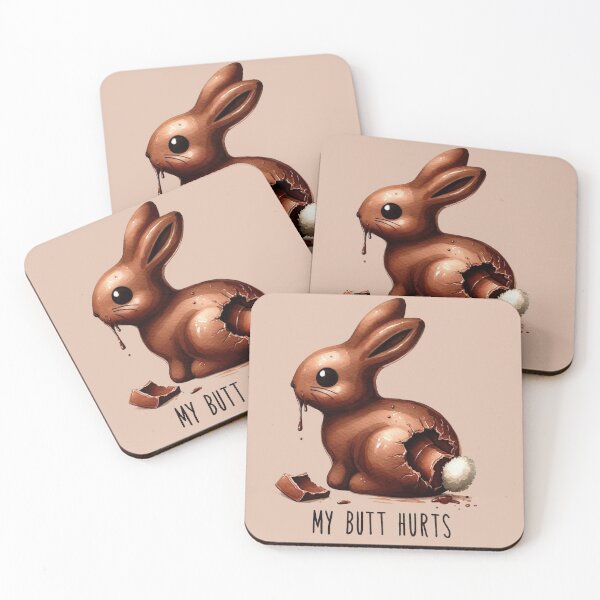 Item preview, Chocolate Bunny - My Butt Hurts designed and sold by Vkinsify.