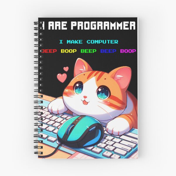 Item preview, I Are Programmer Anime Cat  designed and sold by Echonn.