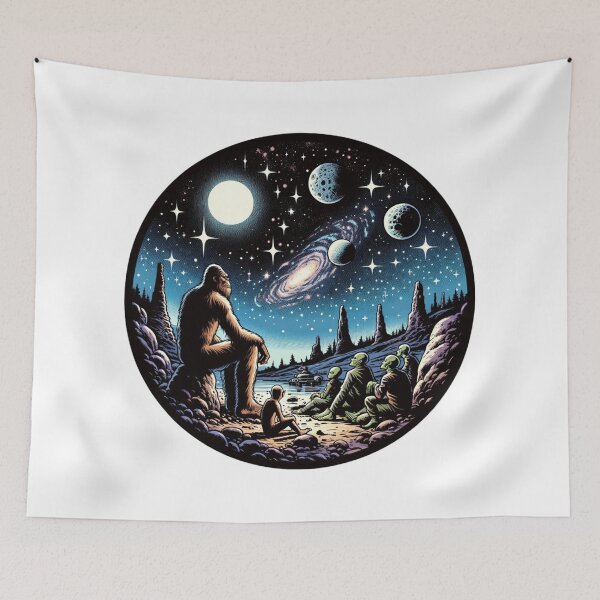 Item preview, Stargazing | Bigfoot And Aliens | Ufo | Believe designed and sold by ShopCoolStop.