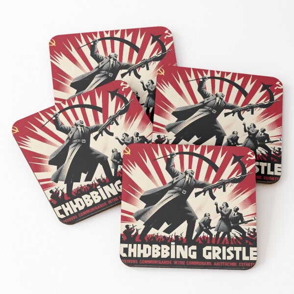Item preview, Throbbing Gristle Vintage Communist Poster designed and sold by Sovietmovies.