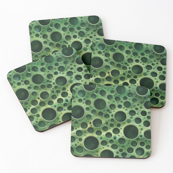 Item preview, Emerald Abyss - Trypophobia Holes Pattern designed and sold by Sir Meow Meow.