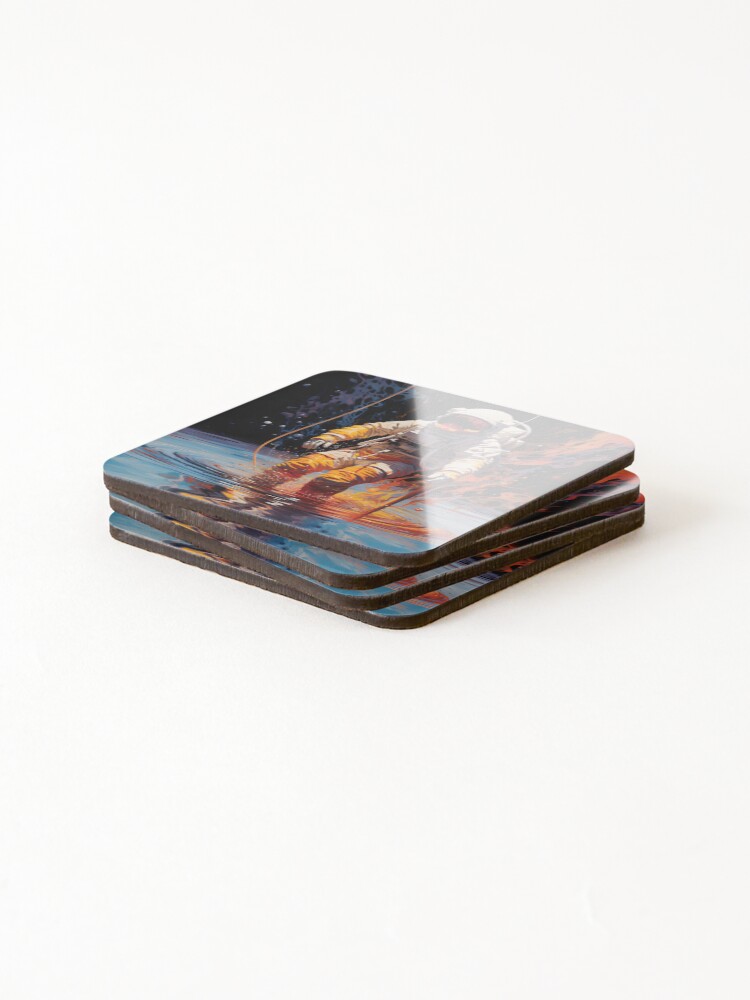 Thumbnail 4 of 5, Coasters (Set of 4), Chromatic Navigator designed and sold by RokansDesign.