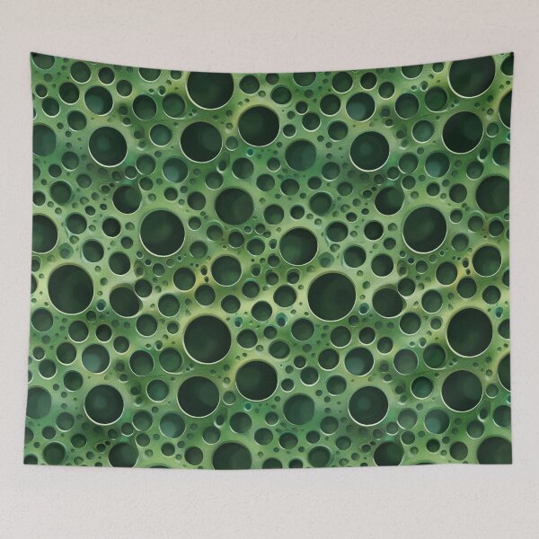Item preview, Emerald Abyss - Trypophobia Holes Pattern designed and sold by Sir Meow Meow.