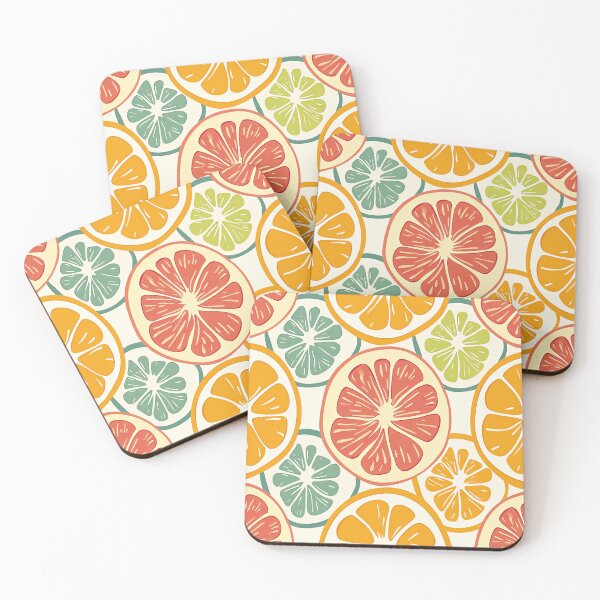 Item preview, Grapefruit Splash Pattern designed and sold by Pixel-Lair.
