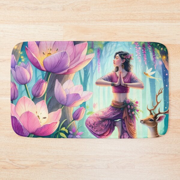 Item preview, Enchanted Yoga in Bloom designed and sold by YogaBliss.
