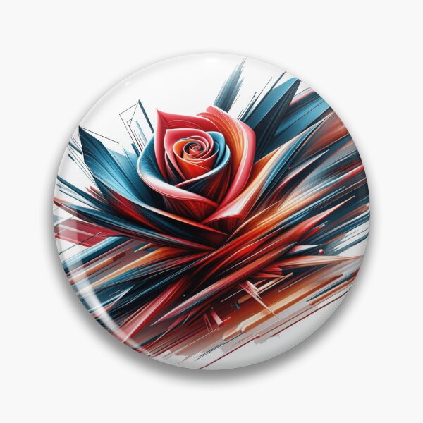 Item preview, Dynamic rose in abstract speed explosion of glowing color rays. designed and sold by NexusSales.