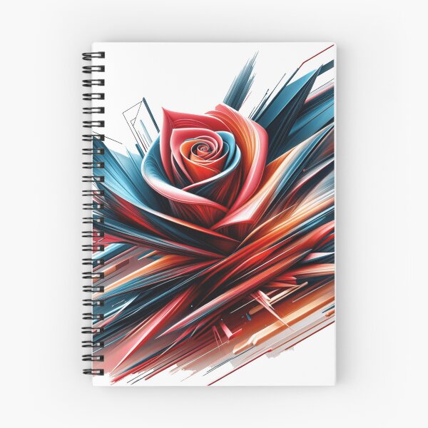 Item preview, Dynamic rose in abstract speed explosion of glowing color rays. designed and sold by NexusSales.