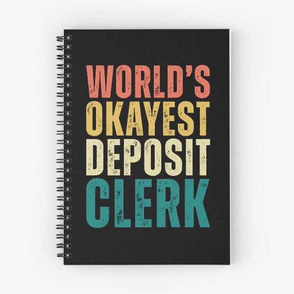 Item preview, Retro Worlds Okayest Deposit Clerk designed and sold by kamrankhan.