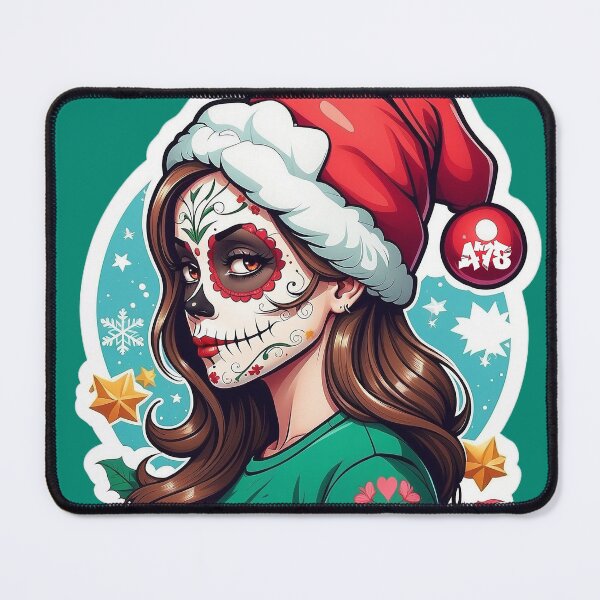 Item preview, Sugar Skull Girl Christmas (1) designed and sold by A78-Designs.