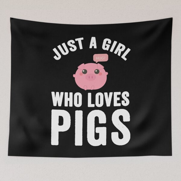 Item preview, Just a girl who loves pigs - Pigs Lover designed and sold by Captain Mood.