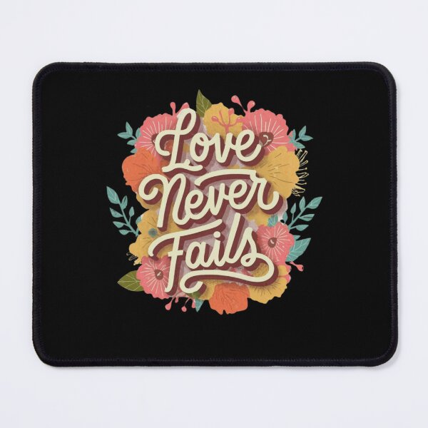 Item preview, Love Never Fails Bible Verse designed and sold by EanayarDesigns.