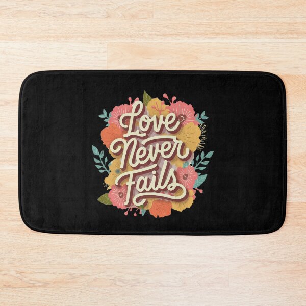 Item preview, Love Never Fails Bible Verse designed and sold by EanayarDesigns.