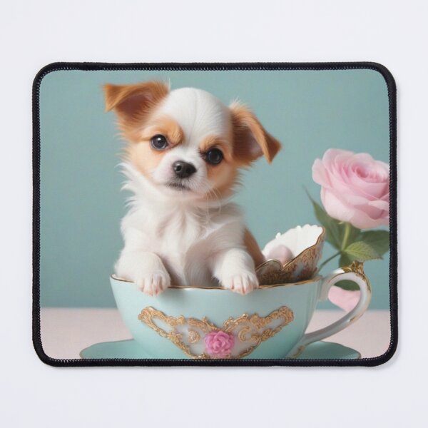 Item preview, Cute Puppy Dog in Teacup designed and sold by Mystical Widget Productions.