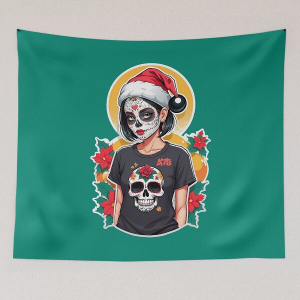 Item preview, Sugar Skull Girl Christmas (3) designed and sold by A78-Designs.