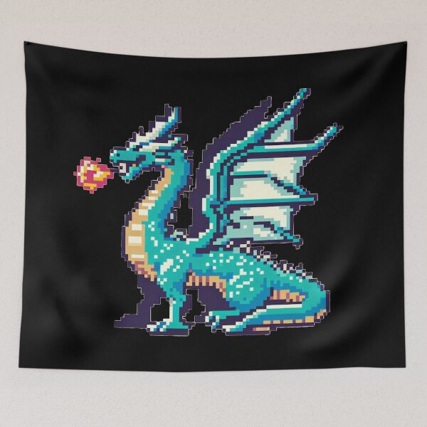 Item preview, Retro Pixel Art Dragon designed and sold by lAnJefurtifeu.