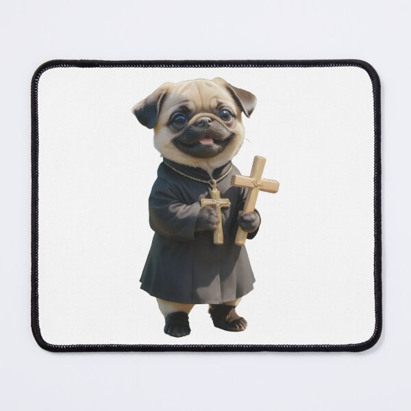 Item preview, Christian Priest Pug Dog designed and sold by GiwuArt777.