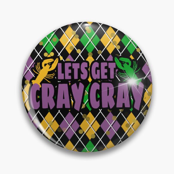 Item preview, Mardi Gras Let's get Cray Crayfish Crawdad Crawfish designed and sold by Chelsealuv Krigbaum.