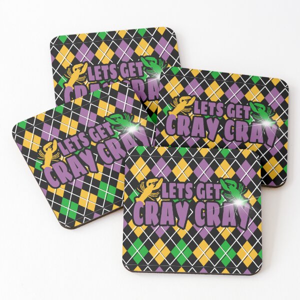 Item preview, Mardi Gras Let's get Cray Crayfish Crawdad Crawfish designed and sold by Chelsealuv Krigbaum.