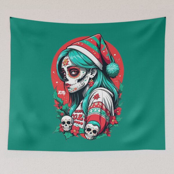Item preview, Sugar Skull Girl Christmas (4) designed and sold by A78-Designs.