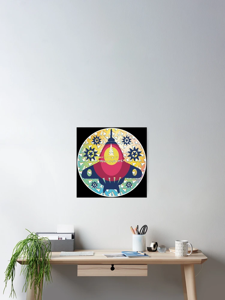 Thumbnail 2 of 3, Poster, Retro Spaceship designed and sold by Rickybrook.