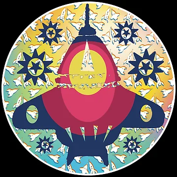 Artwork thumbnail, Retro Spaceship by Rickybrook