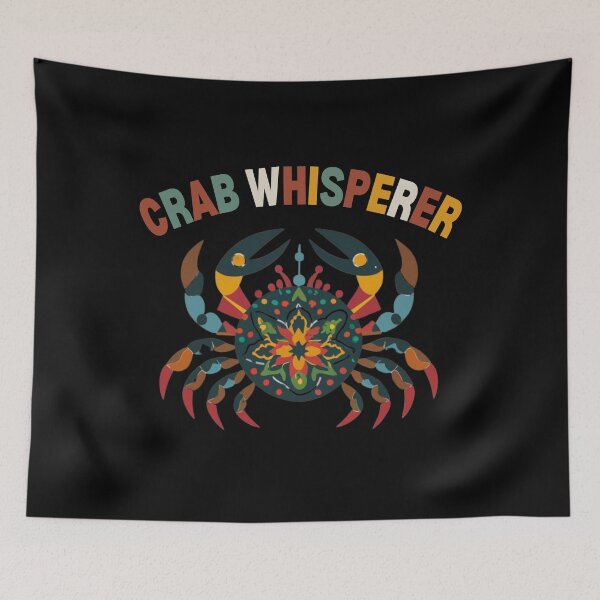 Item preview, Crab Whisperer Vintage Crabbing Hunting Fishing Crab designed and sold by EanayarDesigns.
