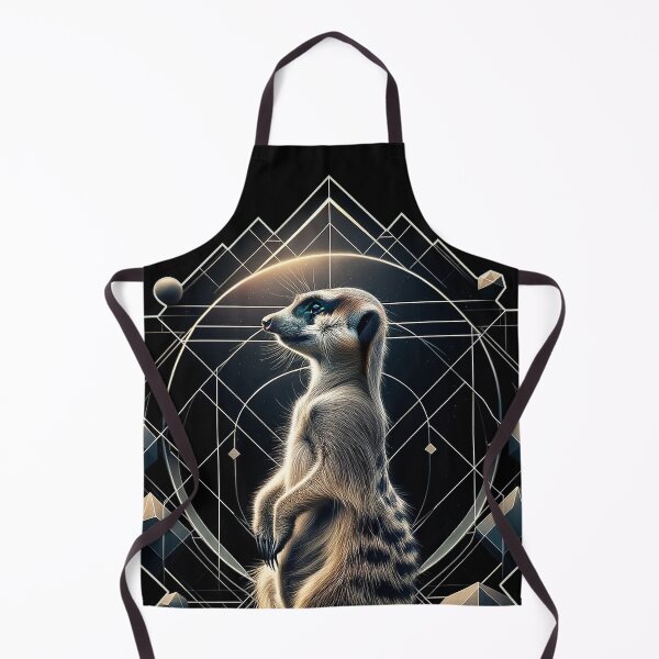 Item preview, Astral Meerkat Among Abstract Forms designed and sold by johnnycreidy.