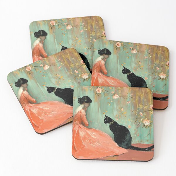Item preview, Decadent young woman Cat Ramon Casa Black Cat designed and sold by Peek-Designs.