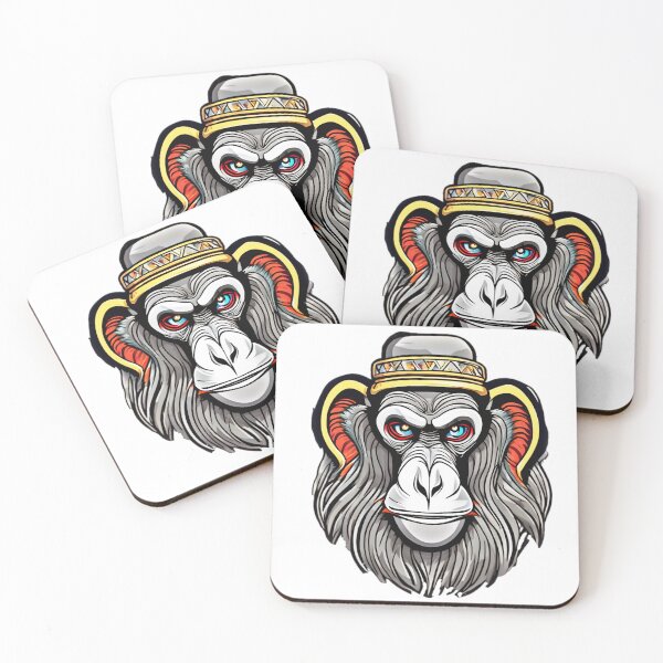 Item preview, Serious monkey designed and sold by MYTHIC PEEL STICKERS.