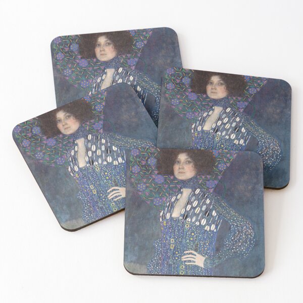 Item preview, Emilie Louise Floge Portrait painting by Gustav Klimt designed and sold by EmeraldeaArt.