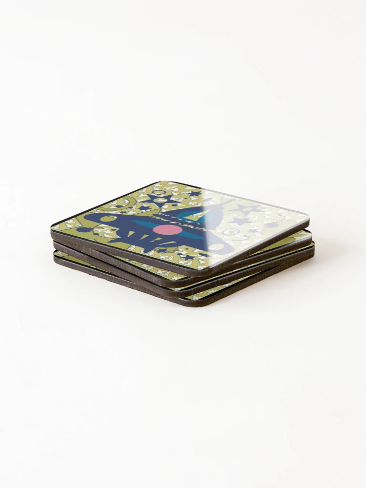 Thumbnail 4 of 5, Coasters (Set of 4), Retro Spacecraft designed and sold by Rickybrook.
