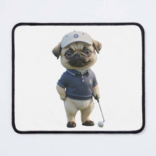 Item preview, Golf Player Pug Dog designed and sold by GiwuArt777.