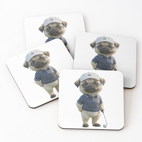 Item preview, Golf Player Pug Dog designed and sold by GiwuArt777.