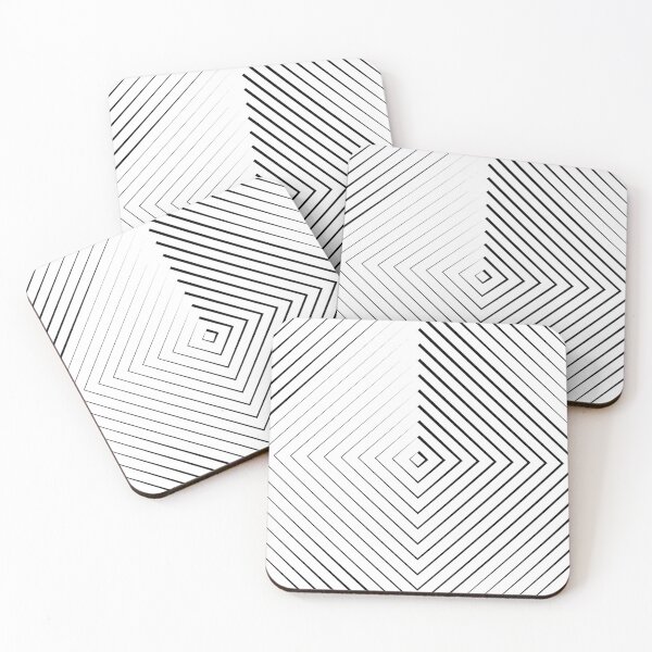 Item preview, Black And White Grid Square Line Geometric Art grid Diamond abstract designed and sold by Ulykit.