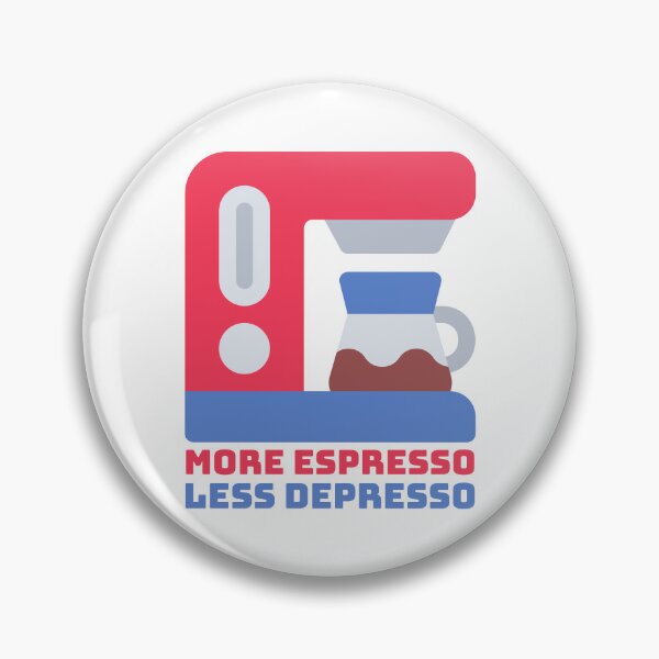 Item preview, More Espresso Less Depresso Funny Coffee Maker designed and sold by PMCreative.