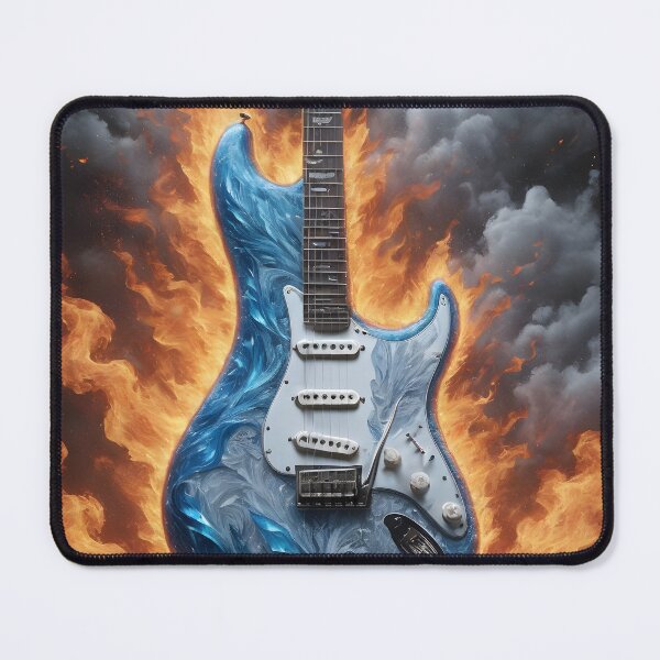 Item preview, Electric Guitar on Fire designed and sold by Geek-Girl-Art.