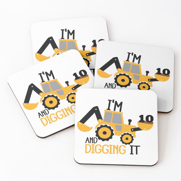 Item preview, Construction Birthday Digging It: 10th Birthday designed and sold by sweetbelle.